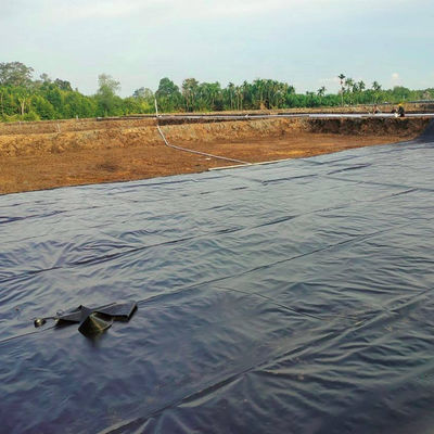 Противоультрафиолетовый HDPE прудовой подкладка 1 мм длина 50-200 м для свалок 0,7 мм водонепроницаемые геомембраны
