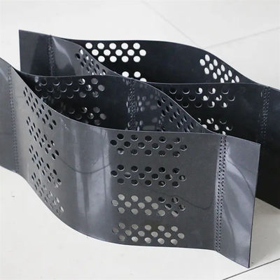 Дорожное строительство Геоклетка HDPE Geocell с текстурированной и перфорированной гравийной сеткой