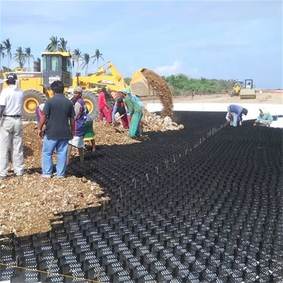 1000-1420N / 10CM Прочность очистки HDPE геоэлементы для гравийных дорожек