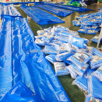 Покрытие крыши с покрытием из ПЭ пластыря водонепроницаемый легкий вес Синий полиэтиленовый пласт ПЭ