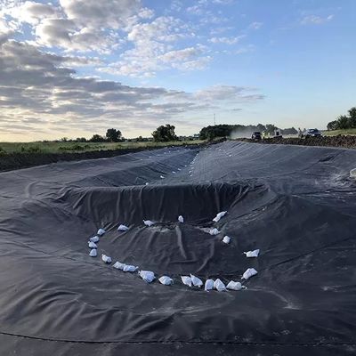 Геомембрана из HDPE для 0,5 мм 1 мм 1,5 мм 2 мм водонепроницаемой дамбы