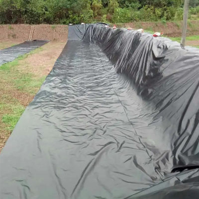 Двойной гладкий геомембранный лист из HDPE для водонепроницаемой облицовки пруда Ширина 1-8 м