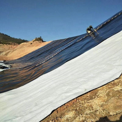 Противоультрафиолетовый HDPE прудовой подкладка 1 мм длина 50-200 м для свалок 0,7 мм водонепроницаемые геомембраны
