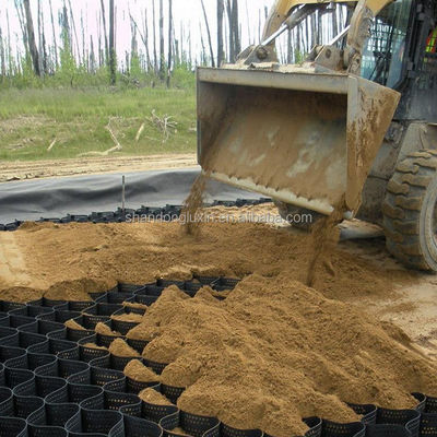 HDPE пластмассовая геоэлементная сетка для стабилизации склона расстояние сварки 330mm-1000mm