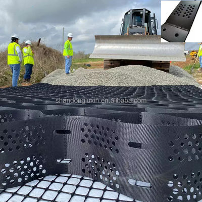 HDPE пластмассовая геоэлементная сетка для стабилизации склона расстояние сварки 330mm-1000mm