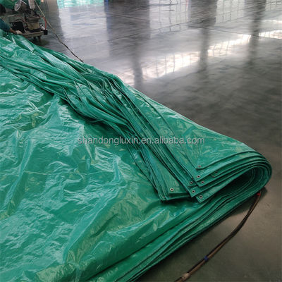 Водонепроницаемое тяжелое оборудование 2м х 100м HDPE брезентный ролик с покрытым тканевым узором в Корее