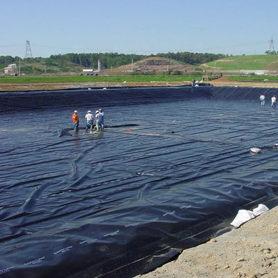 Глянцевая или текстурированная поверхность HDPE геомембрана для пруда для проекта плотины в Южной Африке