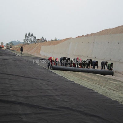 Двойная гладкая геомембрана из HDPE для рыбных прудов толщина 1,25 мм / 2 мм / 4 мм Shandong экспортер