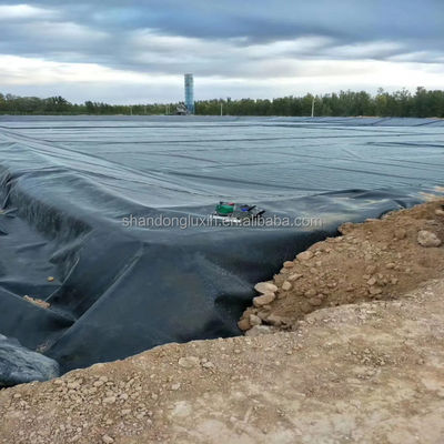 Южноафриканский проект дамбы Геомембрана HDPE 0,8 мм 1 мм 1,5 мм 2 мм с материалом EPDM EVA
