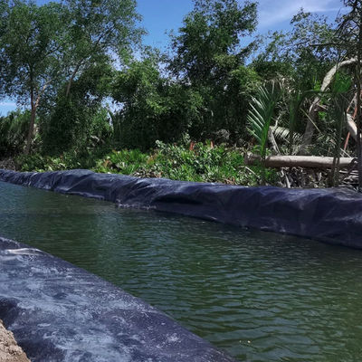 0.3mm-3.0mm Толщина HDPE геомембрана для дамбы Линера резервуара Добыча креветок фермы пруд