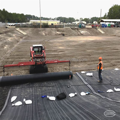 Двойная гладкая поверхность HDPE геомембрана для рыбного пруда 0,5 мм 1 мм 0,75 мм 1,5 мм 2 мм
