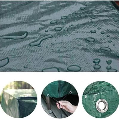 Доступная цена 500D-1500D Количество пряжи HDPE брезент для водонепроницаемой крыши