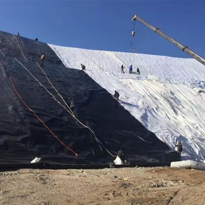 Сброшенные на свалки HDPE геомембранные прудовые подкладки с двойной текстурой УФ-стойкие и непроницаемые