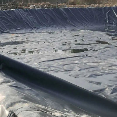Ультрафиолетоустойчивый 0,75 мм HDPE резиновый резервуар геомембрана для черного или индивидуального цвета рыбного пруда
