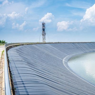 0.75 мм HDPE геомембрана водонепроницаемая мембрана для аквакультуры рыб и креветок резервуар линейки