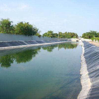 0.5 мм водонепроницаемая мембранная прудовая подкладка с гладкой / текстурированной поверхностью и плотностью 0,940 г / см3