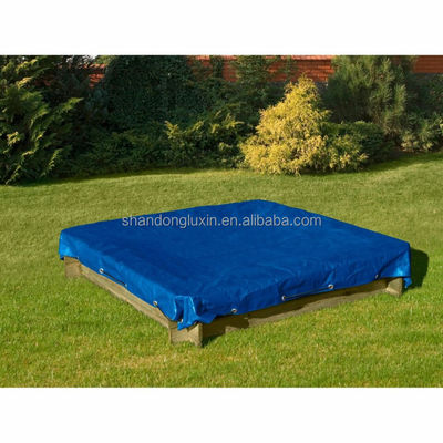 160г М2 Роллы с полосками Синий белый HDPE тканеная ткань HDPE брезент с ламинированием LDPE