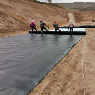 Большой пластиковый водоем для рыб ГПВП геомембрана для свалки Черный или по запросу