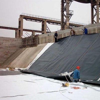 Большой пластиковый водоем для рыб ГПВП геомембрана для свалки Черный или по запросу