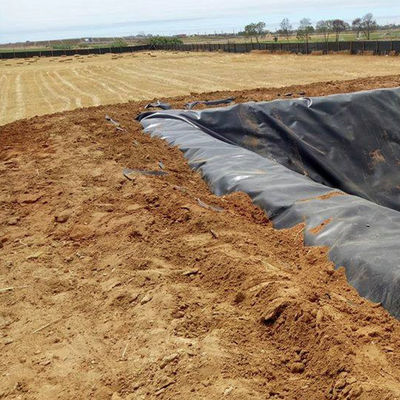Геомембрана из HDPE, устойчивая к разрыву, длиной 1 мм и длиной 2 мм, для облицовки прудов для рыб, устойчивых к кислотам и щелочам