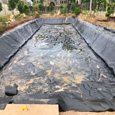 Прямая геомембранная водонепроницаемая облицовка из HDPE 2 мм Геомембранная облицовка из HDPE для плотины рыбного пруда