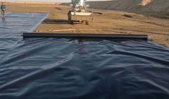 HDPE геомембрана для рыбных прудов 0,5 мм 1 мм 2 мм для современных свалок
