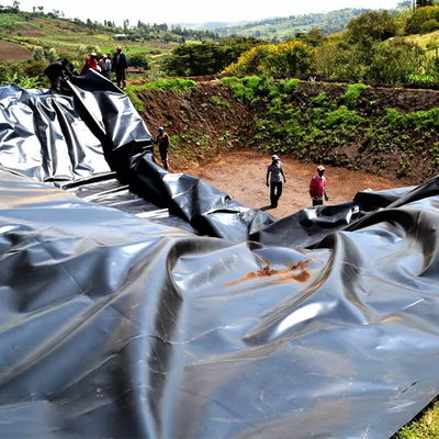 0.75 мм HDPE Геомембрана водонепроницаемая для искусственного озера Танк плотины полигона облицовка линейки