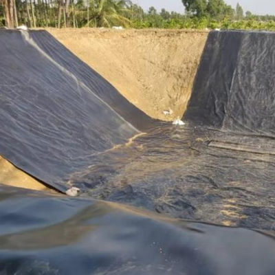 0.75 мм HDPE Геомембрана водонепроницаемая для искусственного озера Танк плотины полигона облицовка линейки