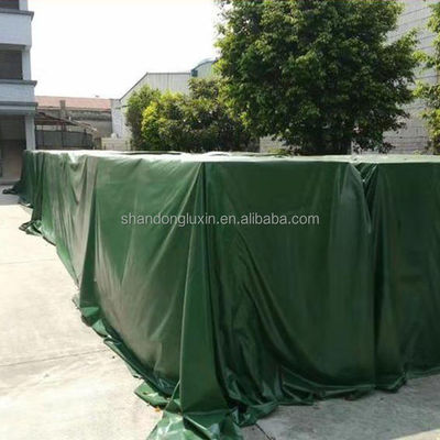 Custom Logo Fireproof Heavy Duty Solid Color PVC Tarp для трейлеров и наружных палат