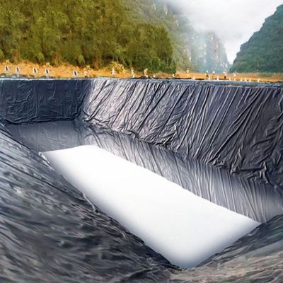 0.5 мм HDPE черный плотиной линейки двойной гладкой поверхности для резервуаров для хранения воды 1 мм толщина