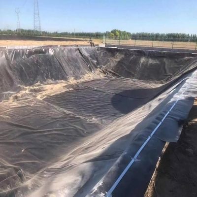 Ширина 1-8 м Двойная гладкая черная HDPE водоема для рыб креветок бассейн для рыбоводства