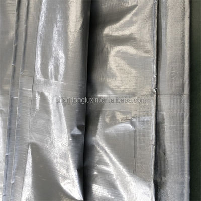 500D Yarn Count Silver Gray PE Tarpaulin Увлажнительно-устойчивый и водонепроницаемый для наружного использования