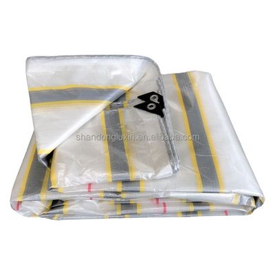 500D Stripe Style Double Blue/White/Black/Red PE Tarpaulin Cover Tarp для всех целей