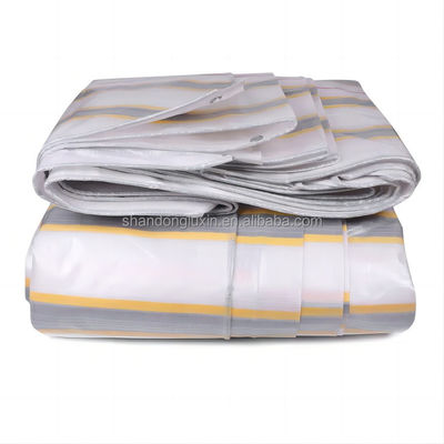500D Stripe Style Double Blue/White/Black/Red PE Tarpaulin Cover Tarp для всех целей